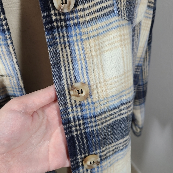 PacSun L.A. Hearts Oversized Plaid Shacket Size XS/S - Picture 8 of 11